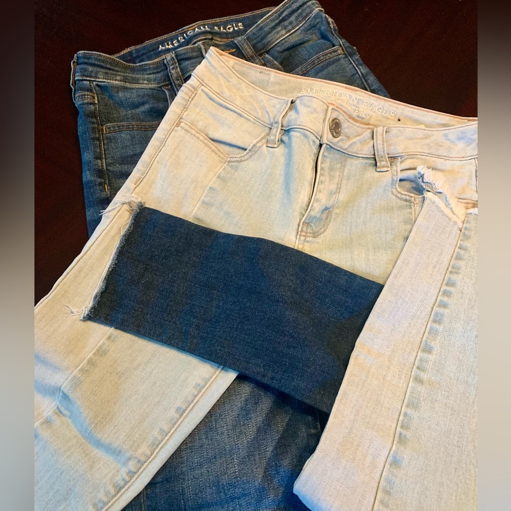 2 Pairs- American Eagle Outfitters Crop Jeggings
